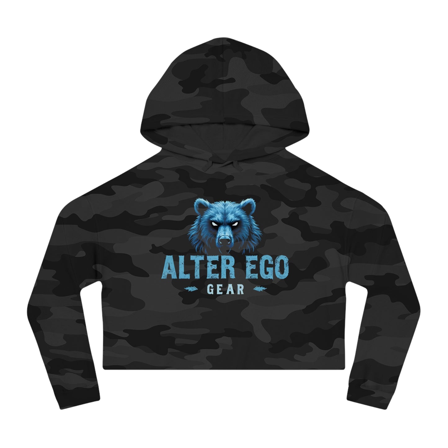 AlterEgo Blue Cropped Hoodie
