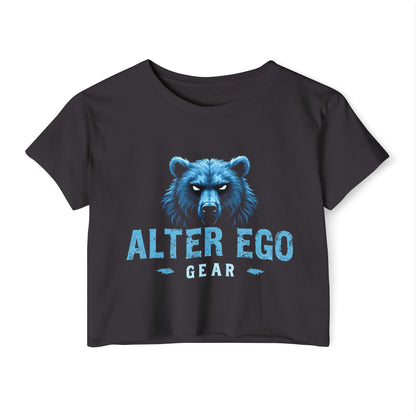 AlterEgo Blue Bear Crop Top