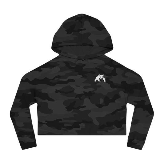 AlterEgo Cropped Hoodie White Logo