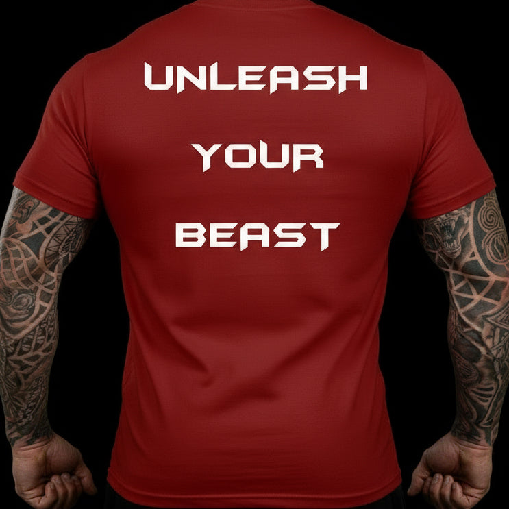 AlterEgo Beast Activewear Shirt Cardinal Back