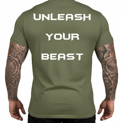 AlterEgo Beast Activewear Shirt Military Green Back