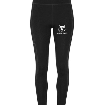 Black yoga pants with pockets